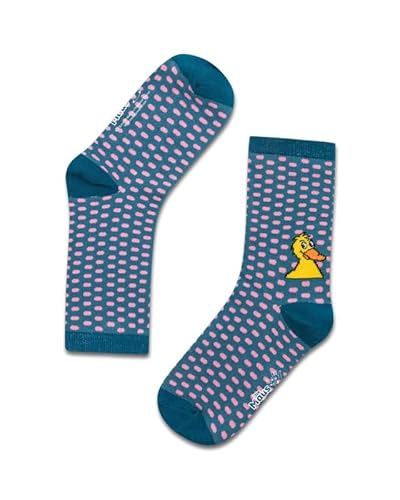 koaa Sendung mit der Maus – Die Ente All Over – Easy Socks Socken Unisex Kids und Erwachsene Türkis/Pink (as3, numeric, numeric_23, numeric_28, regular) von koaa