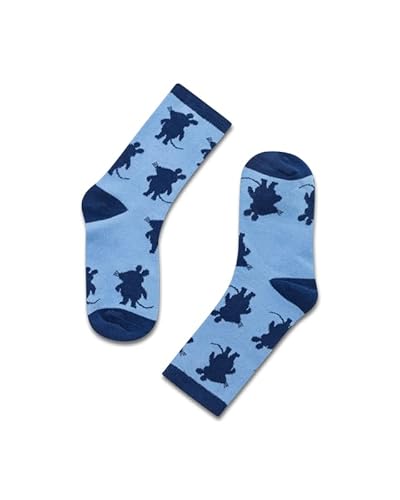 koaa Sendung mit der Maus – Die Maus Silhouette – Easy Socks Socken Unisex Kids und Erwachsene blau/navy (as3, numeric, numeric_29, numeric_34, regular) von koaa