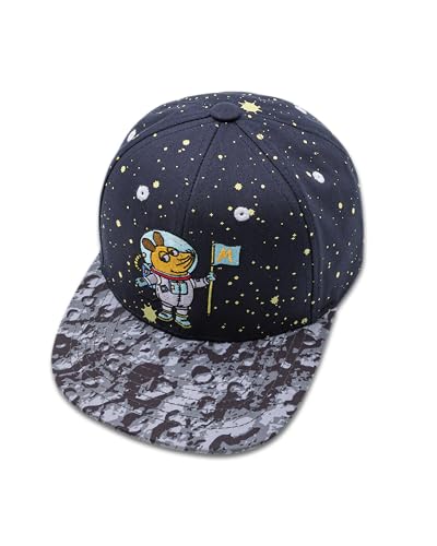 koaa Die Maus Space Snapback - Sendung mit der Maus, Basecap Kinder, Coole Cap für Jungen & mädchen, Snapback käppi, schildkappe, cappy, cappies Kids, Snapback Junge, Coole käppi Kleinkinder von koaa