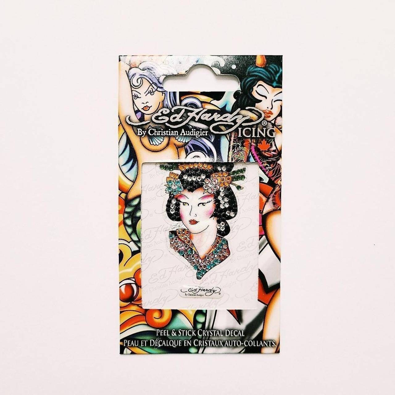 Deadstock Brand New Y2K Ed Hardy Geisha Aufnäher/strass Aufkleber von koalaklothing