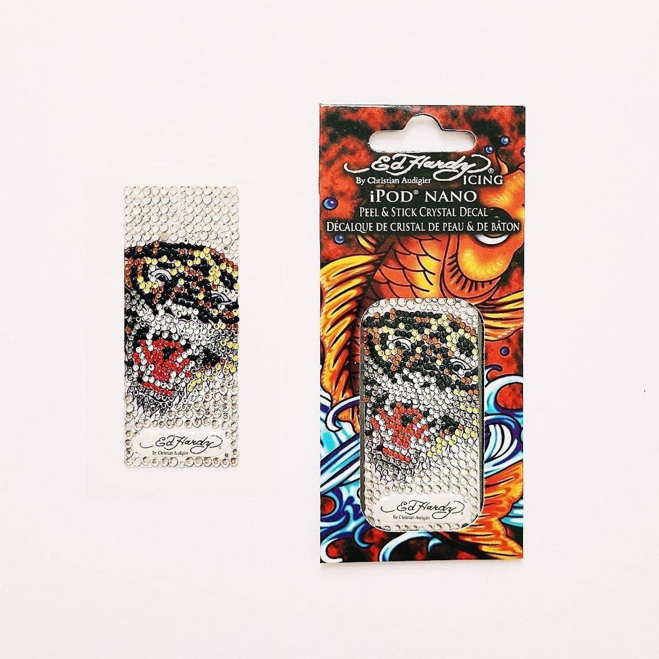 Deadstock Brandneuer Y2K Ed Hardy Tiger Diamanté Aufkleber/Patch Customizing von koalaklothing