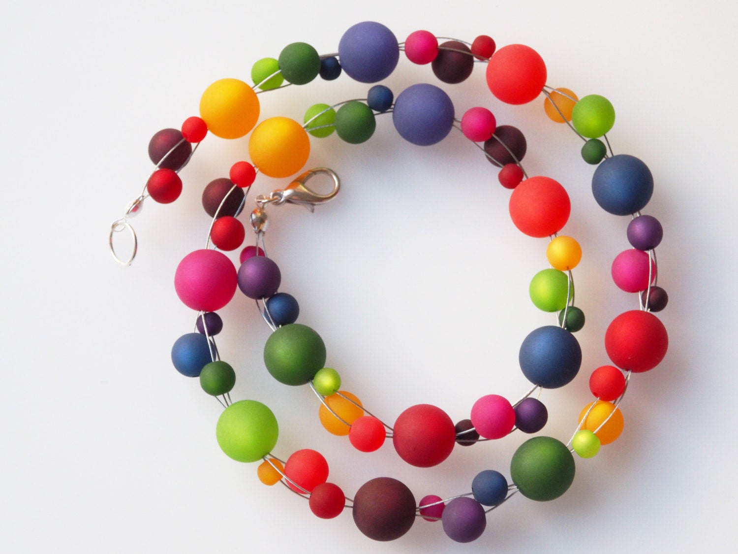 Lange Polariskette Regenbogen Bunt Longkette Polaris Kette Halskette Lange Polariskette Regenbogen Bunt Longkette Polaris Kette Halskette von koenigsblau