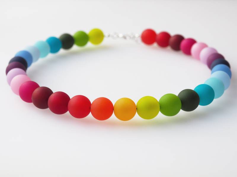 Einzigartige Polariskette in Regenbogenfarben Atemberaubendem Design Bunt Auffällig von koenigsblau