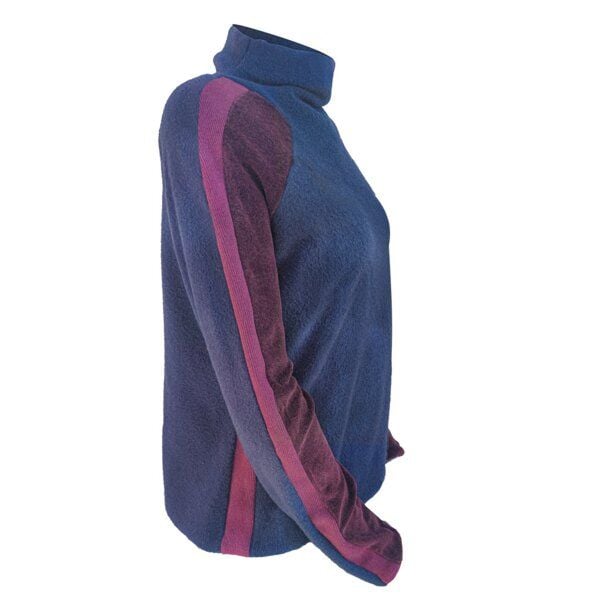 körber mode Rollkragenpullover Turtle Neck Bio Fleece kuschlig warm im Materialmix von körber mode