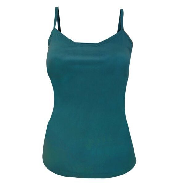 körber mode Spaghetti Top, Top für darunter aus Biobaumwolle in smaragd grün von körber mode
