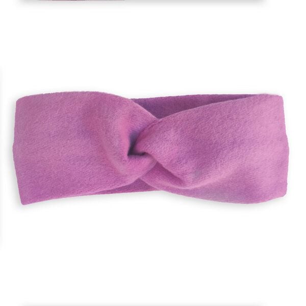 körber mode Stirnband Twist lila flauschiger Sweat Bio Baumwolle handmade von körber mode