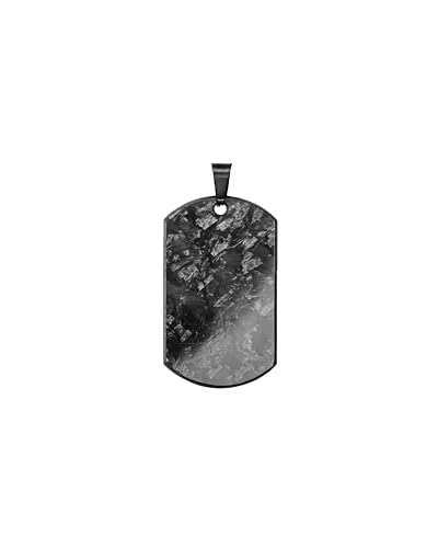 kohlenstoff 12 Forged Carbon Anhänger Dogtag mit Muster für Ketten Damen und Herren Geburtstag Jahrestag Weihnachten Schmuck von kohlenstoff 12