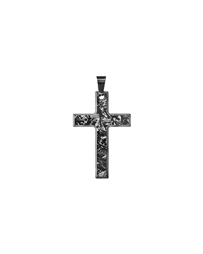 kohlenstoff 12 Forged Carbon Anhänger Kreuz mit Muster für Ketten Damen und Herren Geburtstag Jahrestag Weihnachten Schmuck von kohlenstoff 12