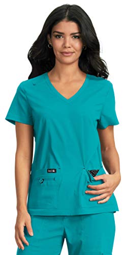 KOI Basics 4-Pocket Classic V-Neck Becca Scrub Top for Women von koi