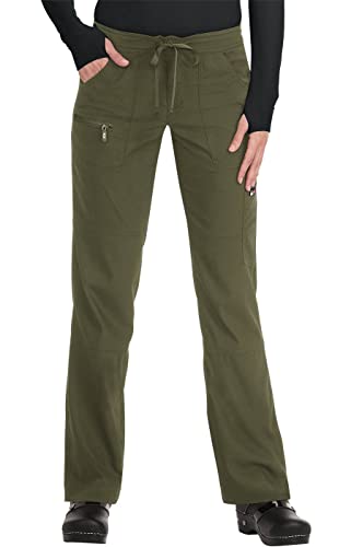 KOI Lite Women's Peace Drawstring Scrub Pant X-Small Petite Olive Green von koi