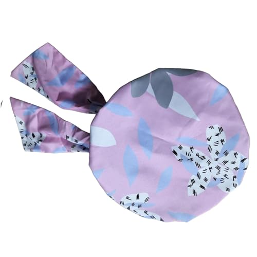kokdid Duschhaube, Nylon-Haarschutz beim Duschen, wasserdicht, buntes Muster für langes, kurzes, lockiges Haar von kokdid