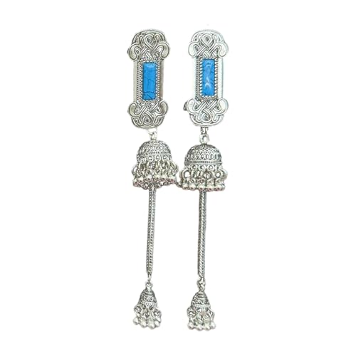 kokdid Handgefertigte mongolische Stile Legierung Quasten Haarspange Ornament mit Vintage Strass Designs für Frauen suchen einzigartigen Charme von kokdid