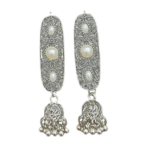 kokdid Handgefertigte mongolische Stile Legierung Quasten Haarspange Ornament mit Vintage Strass Designs für Frauen suchen einzigartigen Charme von kokdid