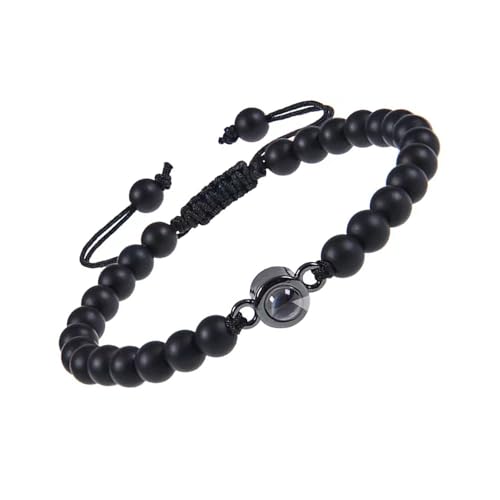 kokdid Romantisches Projektions-Armband mit 100 Sprachen, Kristalle, mattiert, Stein-Designs für Paare und besondere Anlässe, 0.75cm, Seil + mattierter Kristallstein kokdid Romantisches Projektions-Armband mit 100 Sprachen, Kristalle, mattiert, Stein-Designs für Paare und besondere Anlässe, 0.75cm, Seil + mattierter Kristallstein von kokdid