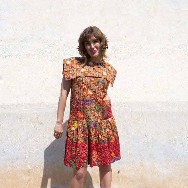 Vintage Gemustertes Midikleid von kokirivintage