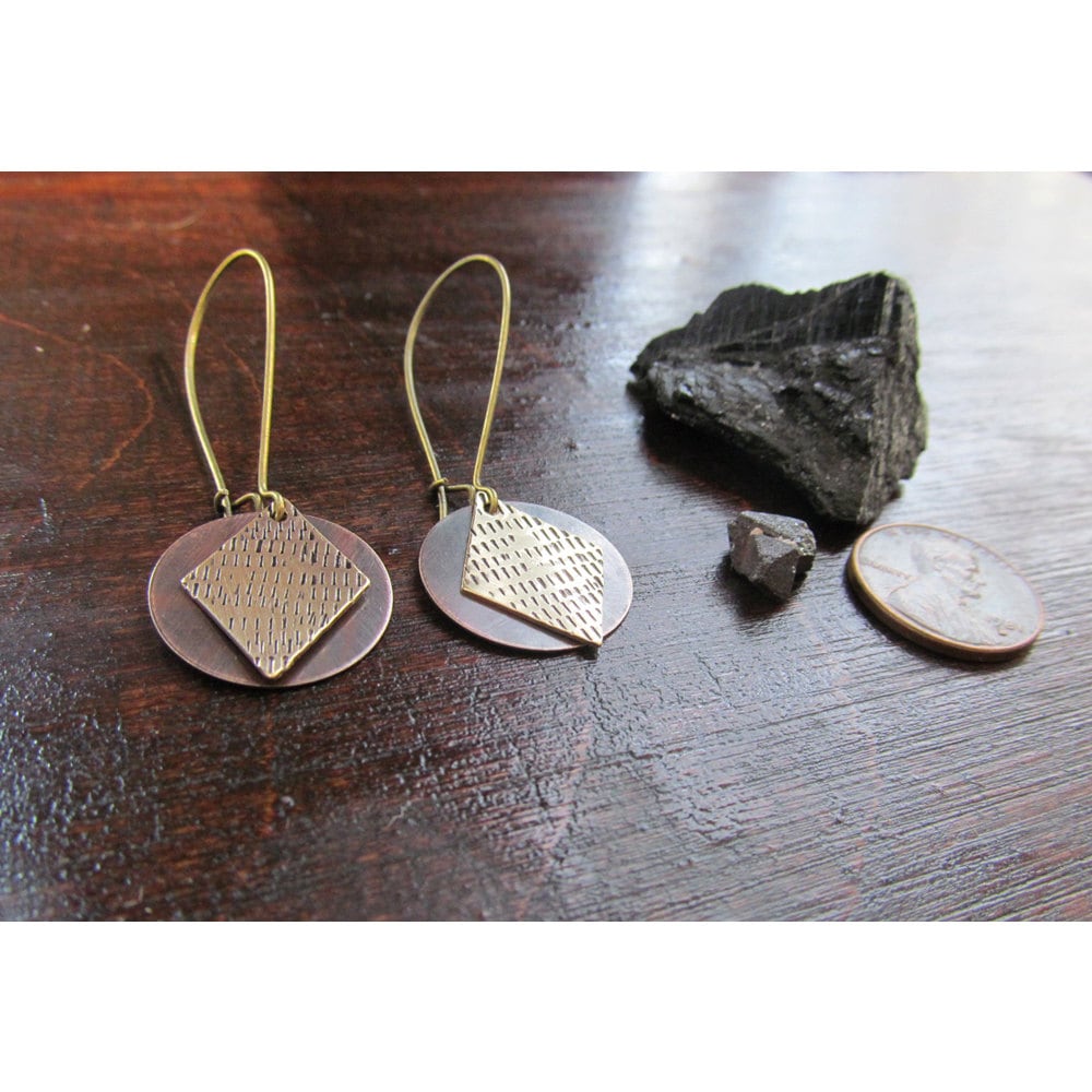 Gestempelt Diamant Ohrringe Gestempelt Diamant Ohrringe von kokorokara