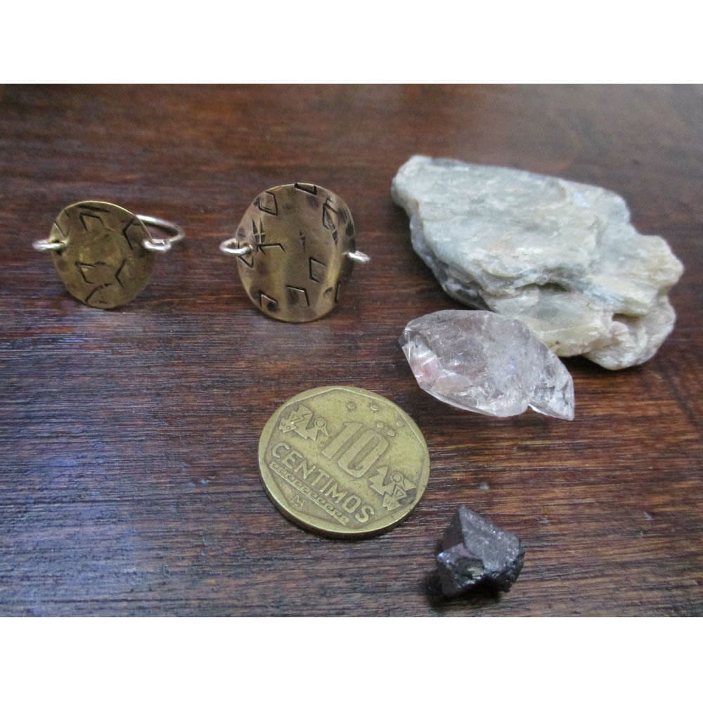 Messing Und Silber Mond Ringe Messing Und Silber Mond Ringe von kokorokara