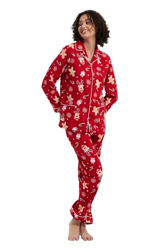 kolipajam Baumwoll-Flanell-Pyjama für Damen, 100% Baumwolle, Flanell-Pyjama-Set, weich, gemütlich, Damen-Loungewear kolipajam Baumwoll-Flanell-Pyjama für Damen, 100% Baumwolle, Flanell-Pyjama-Set, weich, gemütlich, Damen-Loungewear von kolipajam