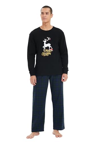 kolipajam Partner Schlafanzug-Set aus 100% Baumwoll-Flanell - Weiche Pyjamas für Paare mit Taschen von kolipajam