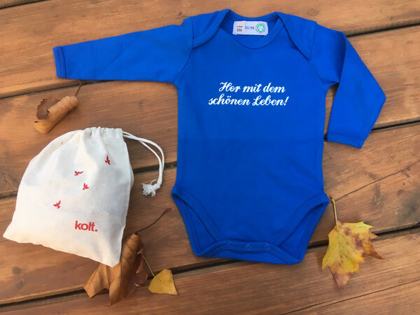 kolt. Baby Body "Her mit dem schönen Leben", langarm von kolt.