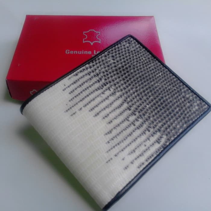 Brieftasche Eidechsenleder Herren Geldbörse 100% Fach Echte Haut Original Biawak Handmade von komo1957