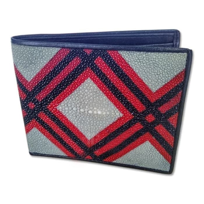 stingray Skin Wallet Line Motiv Original Aus Echtem Leder New Handmade von komo1957