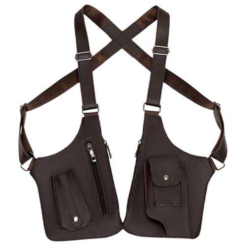 Unterarm-umhängetasche Für Herren, Anti-Diebstahl-Leder-Doppelschulter, Diebstahlsichere Tasche Mit Mehreren Taschen, Multifunktional Versteckte Achselhöhlen Telefonbeutel Mit Verstellbaren Gurten Unterarm-umhängetasche Für Herren, Anti-Diebstahl-Leder-Doppelschulter, Diebstahlsichere Tasche Mit Mehreren Taschen, Multifunktional Versteckte Achselhöhlen Telefonbeutel Mit Verstellbaren Gurten von komsoup