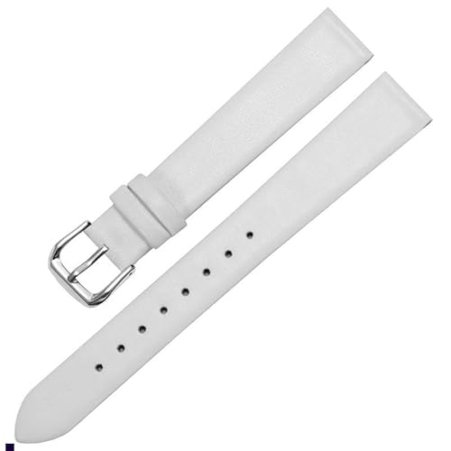 kongsou Für Anne Klein Damen-Uhrenarmband aus echtem Leder(White silver,18mm) von kongsou