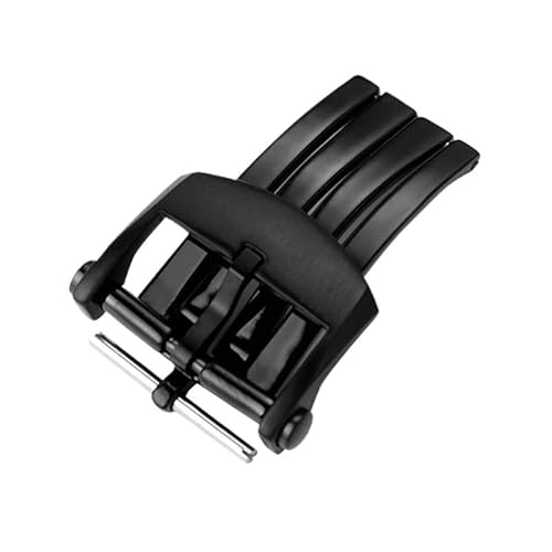 kongsou Für Breitling Massivem Edelstahl Faltschließe Zubehör(Black) von kongsou