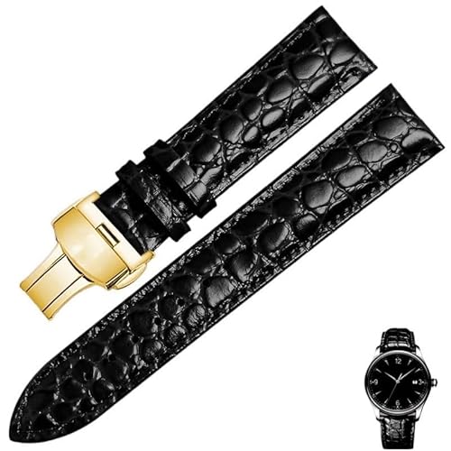 kongsou Für Tissot 1853 Le Locle Ballade Carson PR 100 Fashion Leder Uhrenarmband(Blackg2,18mm) von kongsou