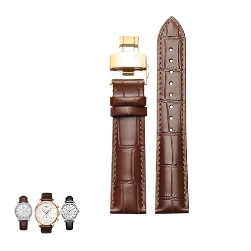 kongsou Für Tissot 1853 Le Locle Seastar Gentleman Ballade Herren Damen Leder Uhrenarmband(Browng1,20mm) von kongsou