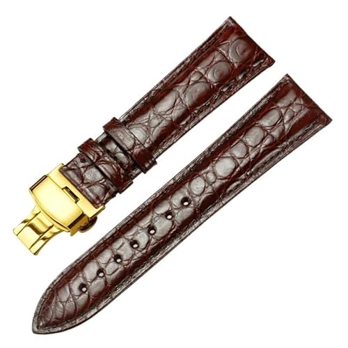 kongsou Für Tissot Doppelseitiges Uhrenarmband Echtes Leder Schnellverschluss-Uhrenarmband Für Longines(Browng1,18mm) von kongsou