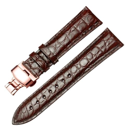 kongsou Für Tissot Doppelseitiges Uhrenarmband Echtes Leder Schnellverschluss-Uhrenarmband Für Longines(Brownp1,23mm) von kongsou