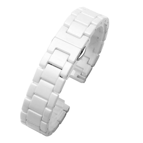 kongsou Keramik-Uhrenarmband für Omega, Stahl-Uhrenarmband, Herren- und Damenarmband für Daniel Wellington(White1,20mm) von kongsou