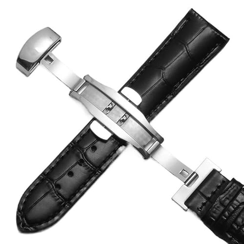 kongsou Leder-Uhrenarmband für Tissot 1853 Le Locle T41 Gentleman Seastar Carson Heritage(Blacks1,18mm) von kongsou