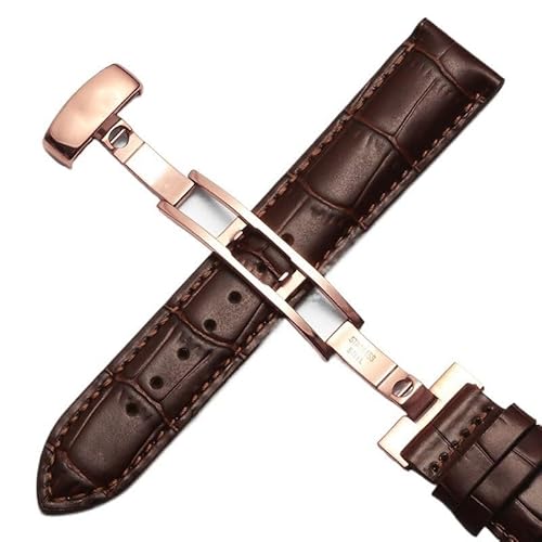 kongsou Leder-Uhrenarmband für Tissot 1853 Le Locle T41 Gentleman Seastar Carson Heritage(Brownp,18mm) von kongsou