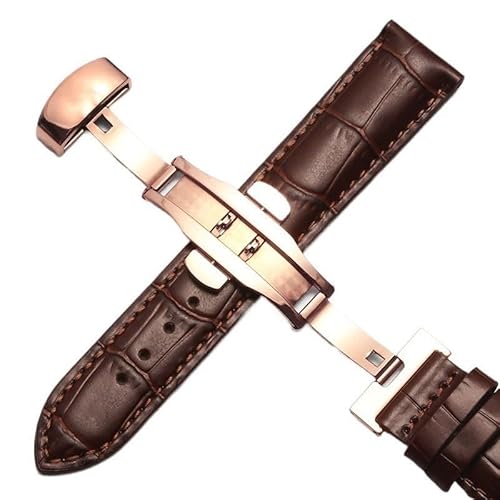kongsou Leder-Uhrenarmband für Tissot 1853 Le Locle T41 Gentleman Seastar Carson Heritage(Brownp1,22mm) von kongsou