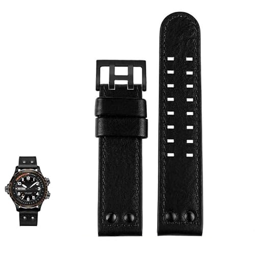 kongsou Lederarmband für Hamilton Khaki Aviation H77616533 Herrenarmband(Blackb,20mm) von kongsou