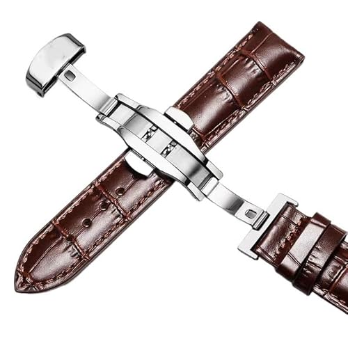 kongsou Lederarmband für Tissot Le Locle 1853 T41 Armband für Tissot Gentleman T063(Browns2,19mm) von kongsou