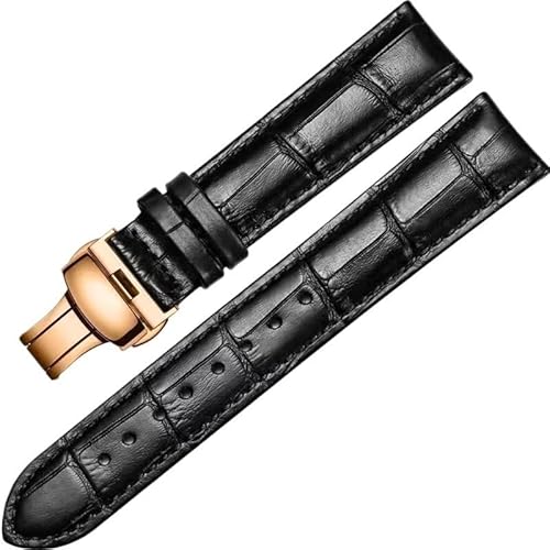 kongsou Lederarmband für Tissot Le Locle Ballade Gentleman Carson(Blackp2,22mm) von kongsou