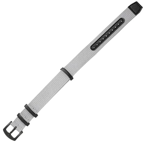 kongsou Nylon Lederband Frauen Männer Sport Armband Weiches Armband Für Hamilton Khaki Feld(Grey-black,22mm) von kongsou