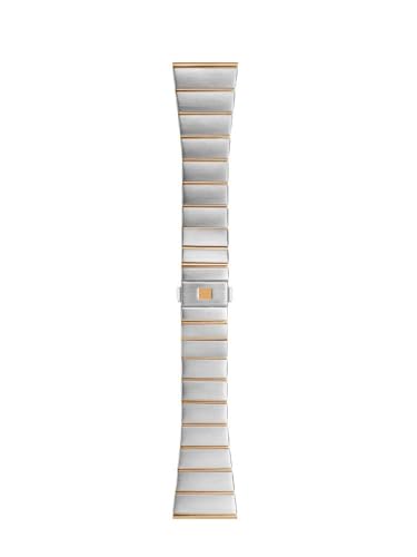 kongsou Stahlarmbandbänder für Omega Constellation Series Uhrenkette Zubehör Männer Frauen(Silver rose gold,23mm) von kongsou