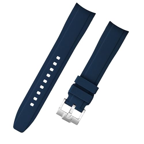 kongsou Wasserdichte Silikon-Uhrenarmbänder für Tissot Le Locle 1853 T410 Couturier Carson für Männer und Frauen(DeepBlue,18mm) von kongsou