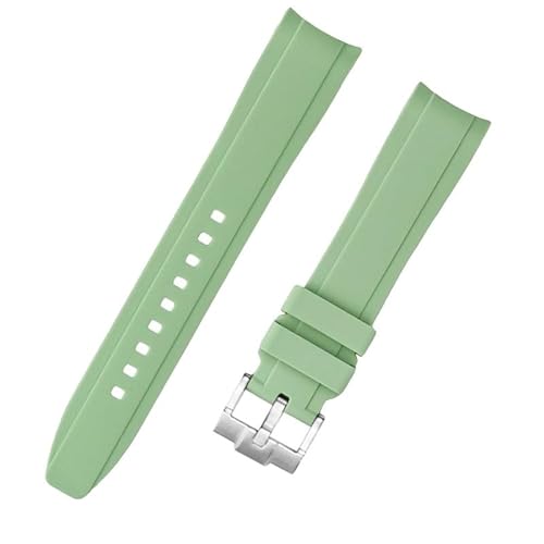 kongsou Wasserdichte Silikon-Uhrenarmbänder für Tissot Le Locle 1853 T410 Couturier Carson für Männer und Frauen(Light green,19mm) von kongsou