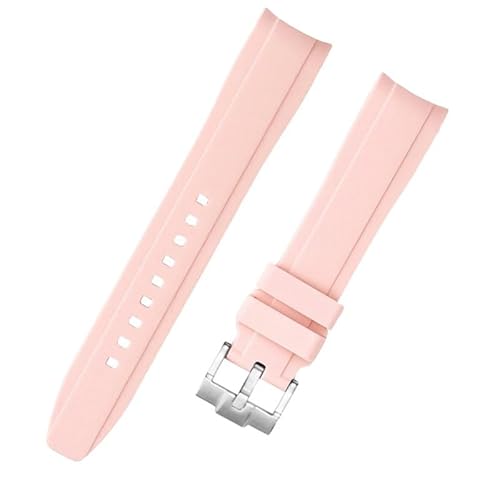 kongsou Wasserdichte Silikon-Uhrenarmbänder für Tissot Le Locle 1853 T410 Couturier Carson für Männer und Frauen(Pink,19mm) von kongsou