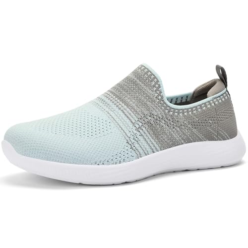 konhill Damen rutschfeste Barfuß-Hüttenschuhe als Leichte Sportschuhe - Schlupfdesign für Fitness Walking Training und Outdoor Hellgrün/Grau EU 37 konhill Damen rutschfeste Barfuß-Hüttenschuhe als Leichte Sportschuhe - Schlupfdesign für Fitness Walking Training und Outdoor Hellgrün/Grau EU 37 von konhill