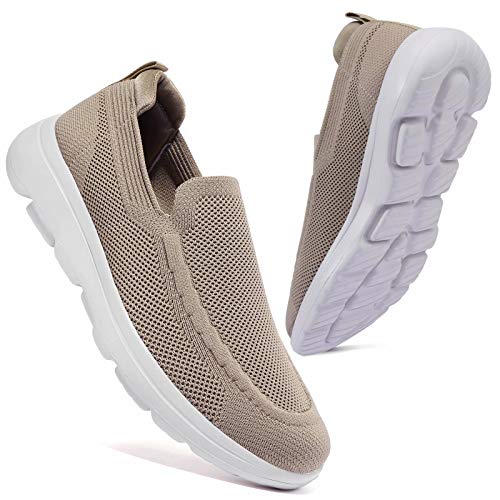 konhill Herren Slip-On Sneaker Leicht & Atmungsaktiv - Mesh Sportschuhe für Fitness, Tennis und Freizeit EU 40 Braun konhill Herren Slip-On Sneaker Leicht & Atmungsaktiv - Mesh Sportschuhe für Fitness, Tennis und Freizeit EU 40 Braun von konhill