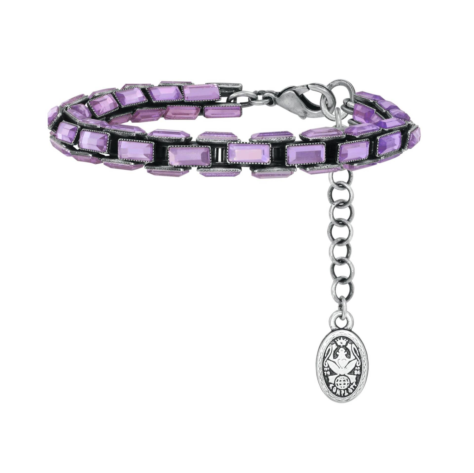 konplott - Armband - Industrial Snake violet von konplott