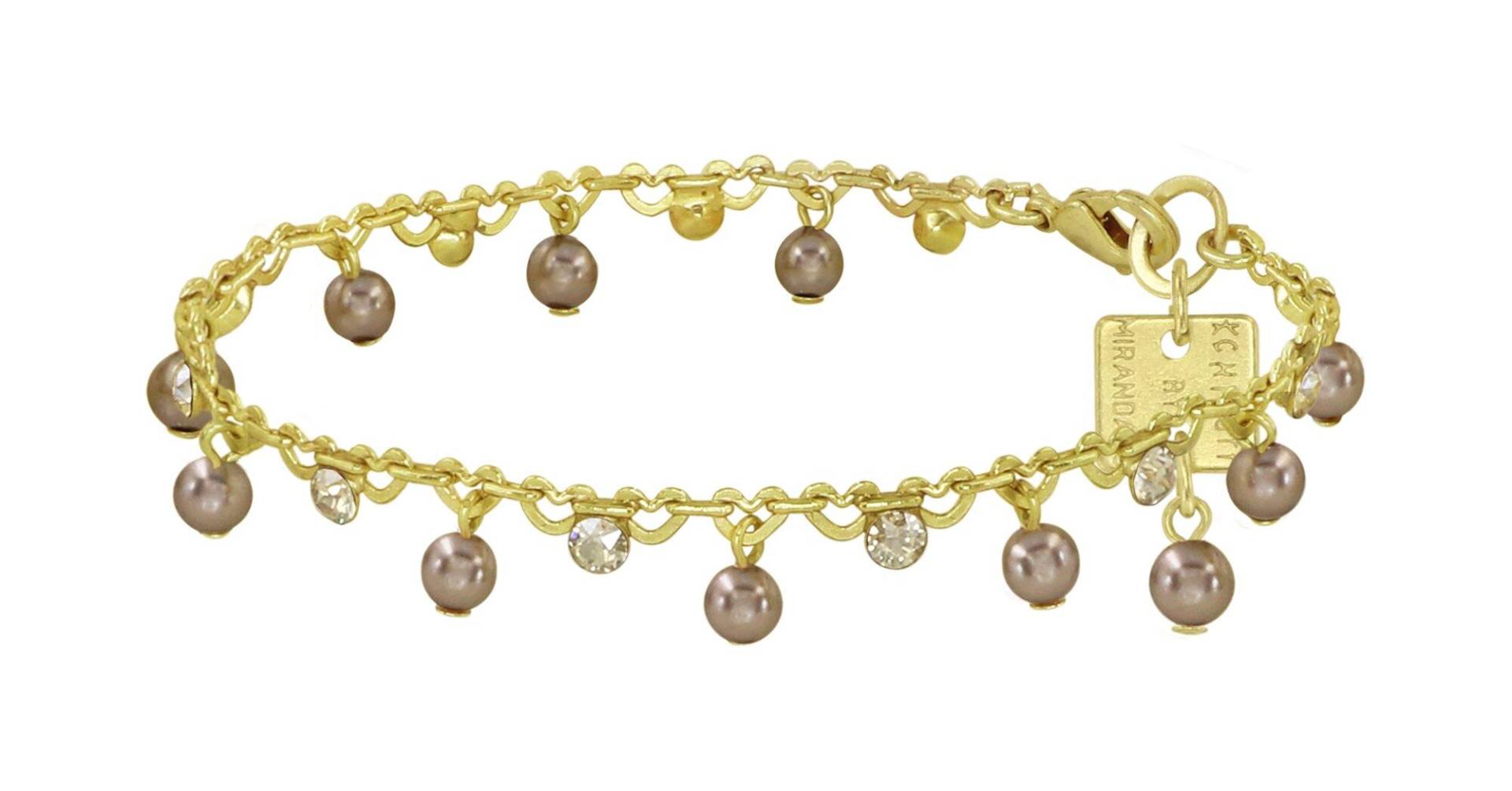 konplott - Armband - Pearl Shadow beige/gold von konplott