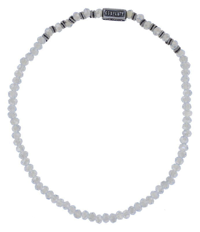 konplott - Armband - Petit Glamour D´Afrique weiß/grau von konplott